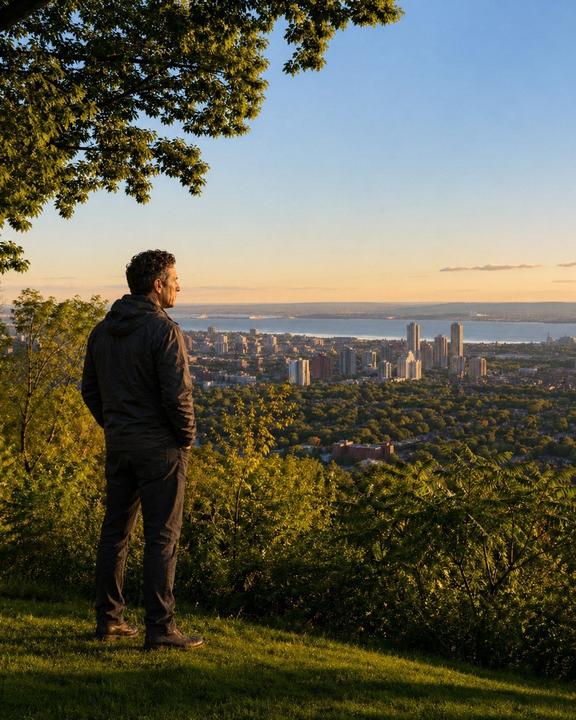 Dr Tony Iavarone overlooking Hamilton